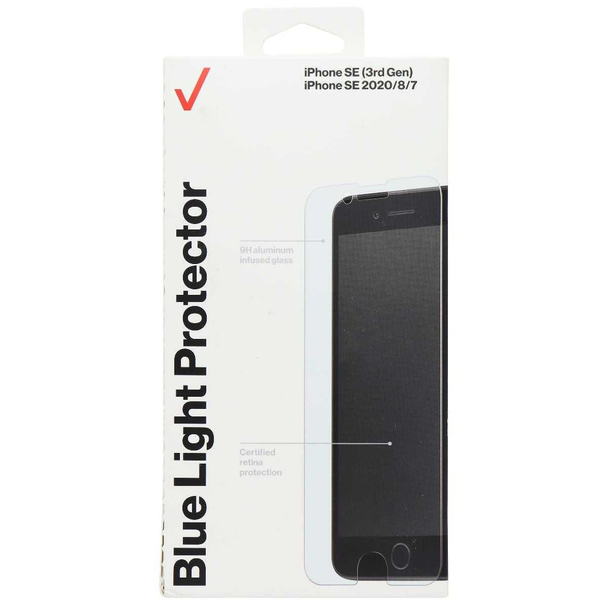 Verizon Blue Light Glass Screen Protector for iPhone SE (3rd Gen) - Cl ...