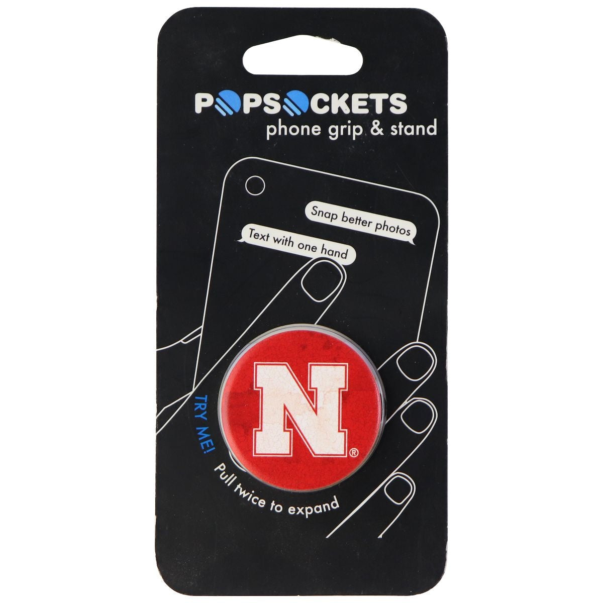 PopSockets: Collapsible Grip & Stand for Phones and Tablets - Nebraska Heritage Cell Phone - Mounts & Holders PopSockets    - Simple Cell Bulk Wholesale Pricing - USA Seller