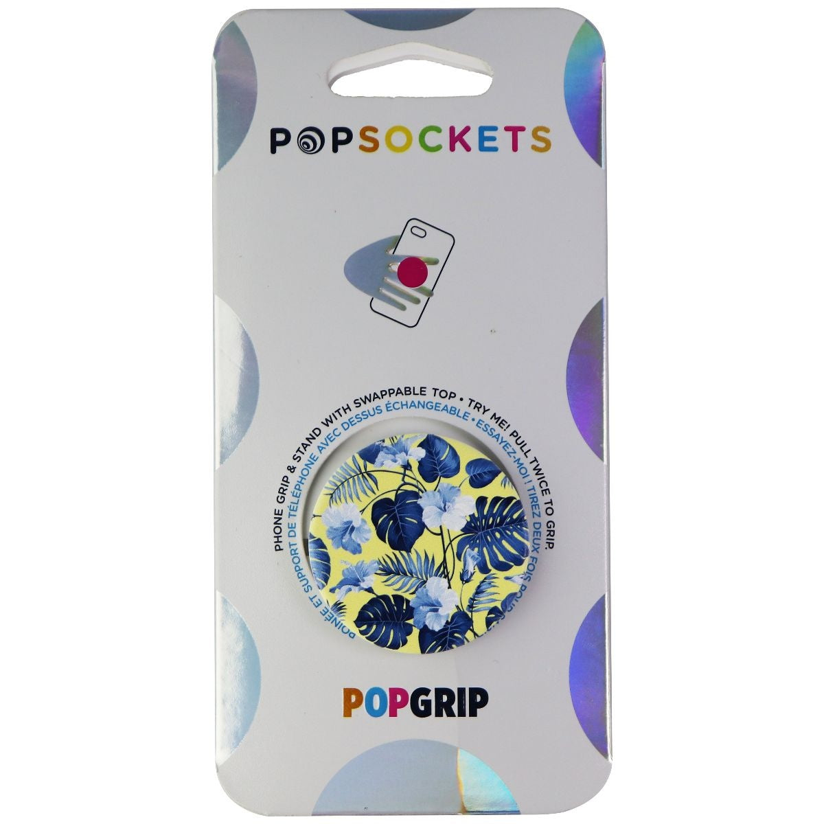 PopSockets: PopGrip Swappable Top for Phones & Tablets - Tangy Tropical Cell Phone - Mounts & Holders PopSockets    - Simple Cell Bulk Wholesale Pricing - USA Seller