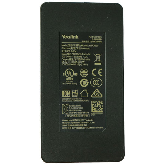 Yealink (YLPOE30) PoE Injector - Gray / No Power Cable - Adapter Only Multipurpose Batteries & Power - Multipurpose AC to DC Adapters Yealink    - Simple Cell Bulk Wholesale Pricing - USA Seller