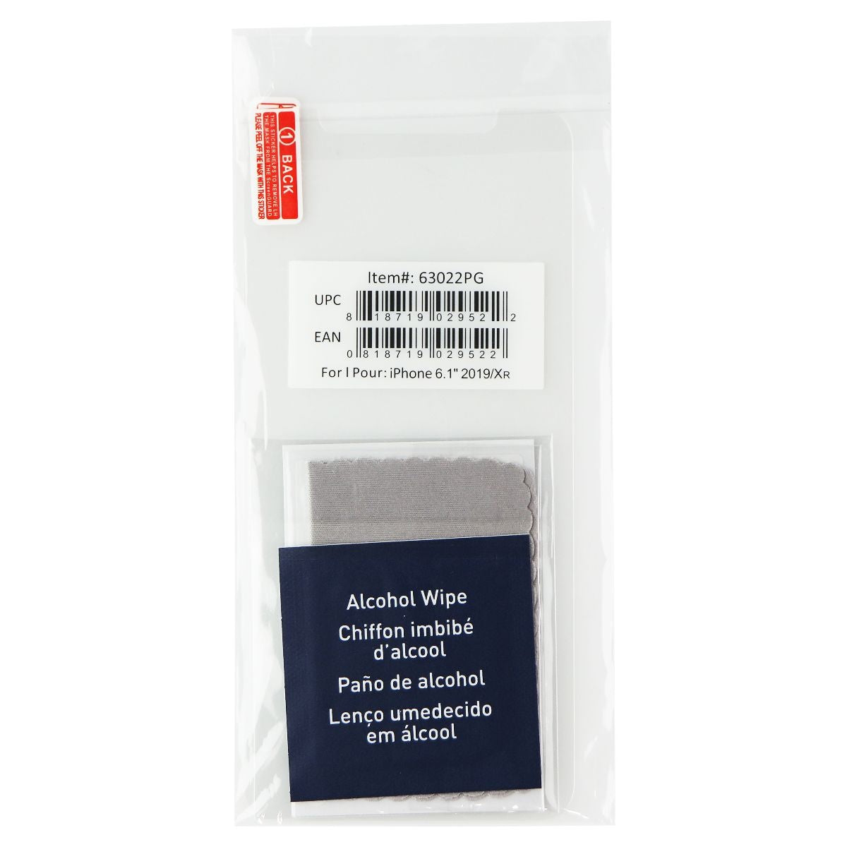 PureGear Tempered Glass Screen Protector for iPhone 11/XR - Clear BULK 63022PG Cell Phone - Screen Protectors PureGear    - Simple Cell Bulk Wholesale Pricing - USA Seller
