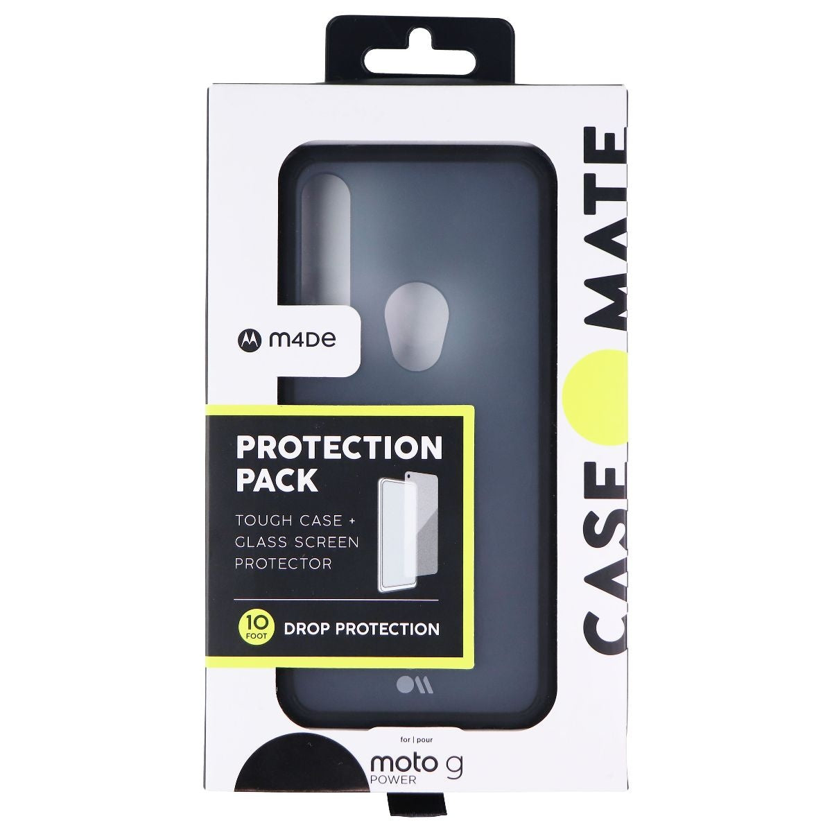 Case-Mate Tough Case + Glass Protector for Moto G Power - Dark Blue Tinted/Black Cell Phone - Cases, Covers & Skins Case-Mate    - Simple Cell Bulk Wholesale Pricing - USA Seller