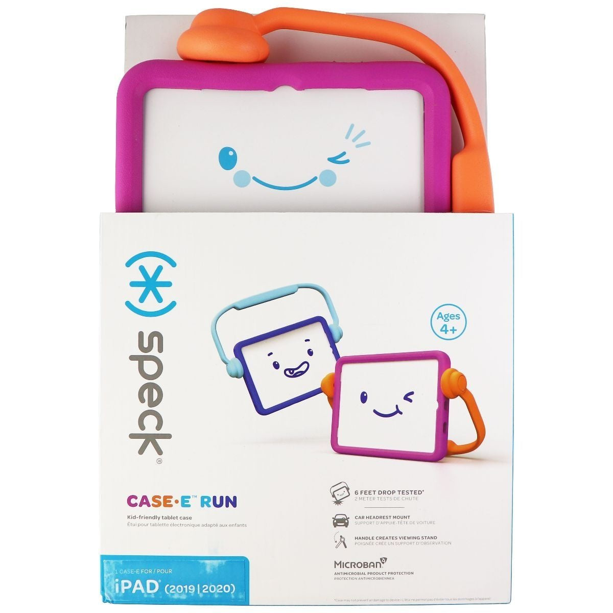Speck Case-E Run Case for iPad (10.2) 9th/8th/7th Gen - Vibe Violet/Flux Orange iPad/Tablet Accessories - Cases, Covers, Keyboard Folios Speck    - Simple Cell Bulk Wholesale Pricing - USA Seller