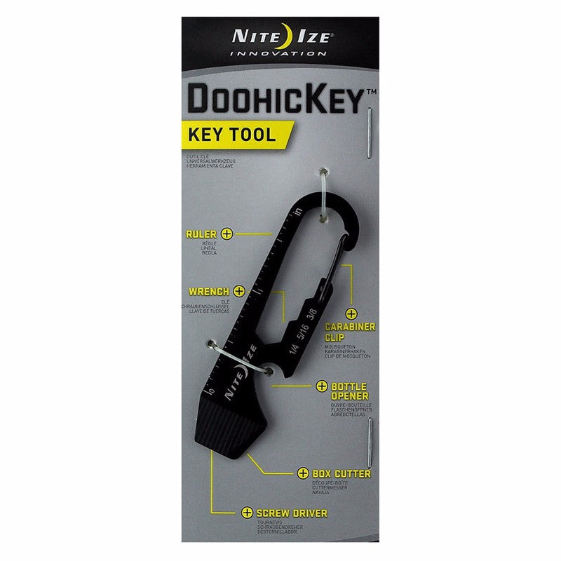 Nite Ize Doohickey Key Tool - Black KMT-01-R3 Cell Phone - Other Accessories Nite Ize    - Simple Cell Bulk Wholesale Pricing - USA Seller