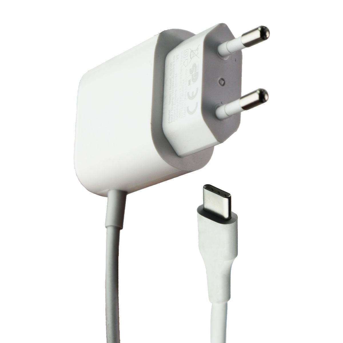 Universal USB-C to EU European Plug Wall Adapter (5.5FT) (5V/3A) - White Cell Phone - Cables & Adapters Unbranded    - Simple Cell Bulk Wholesale Pricing - USA Seller