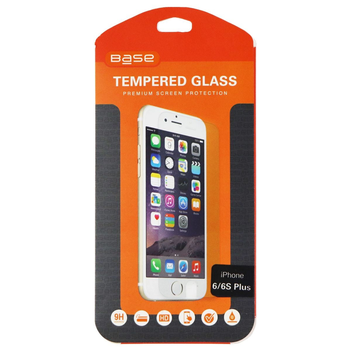 Base Tempered Glass Screen Protector for Apple iPhone 6s Plus & iPhone 6 Plus Cell Phone - Screen Protectors Base    - Simple Cell Bulk Wholesale Pricing - USA Seller