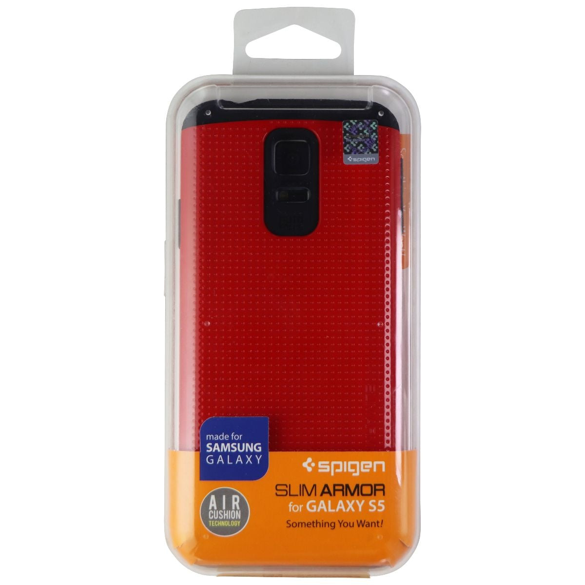 Spigen Slim Armor Series Case for Samsung Galaxy S5 - Dante Red Cell Phone - Cases, Covers & Skins Spigen    - Simple Cell Bulk Wholesale Pricing - USA Seller