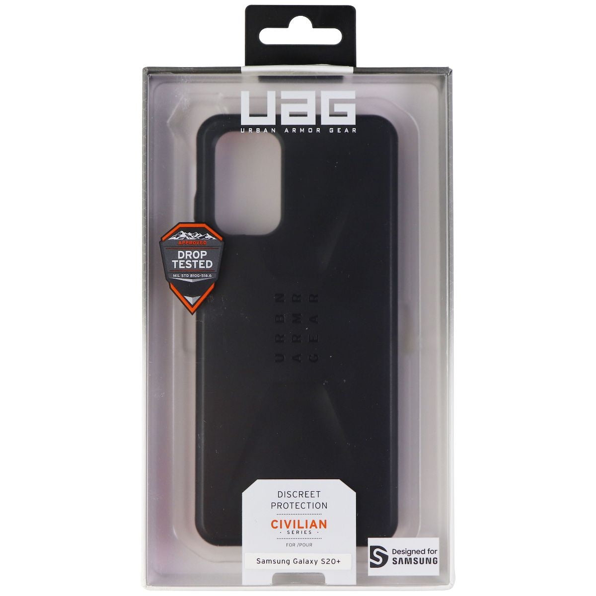 Urban Armor Gear Civilian Series Hard Case for Samsung Galaxy (S20+) - Black Cell Phone - Cases, Covers & Skins Urban Armor Gear    - Simple Cell Bulk Wholesale Pricing - USA Seller