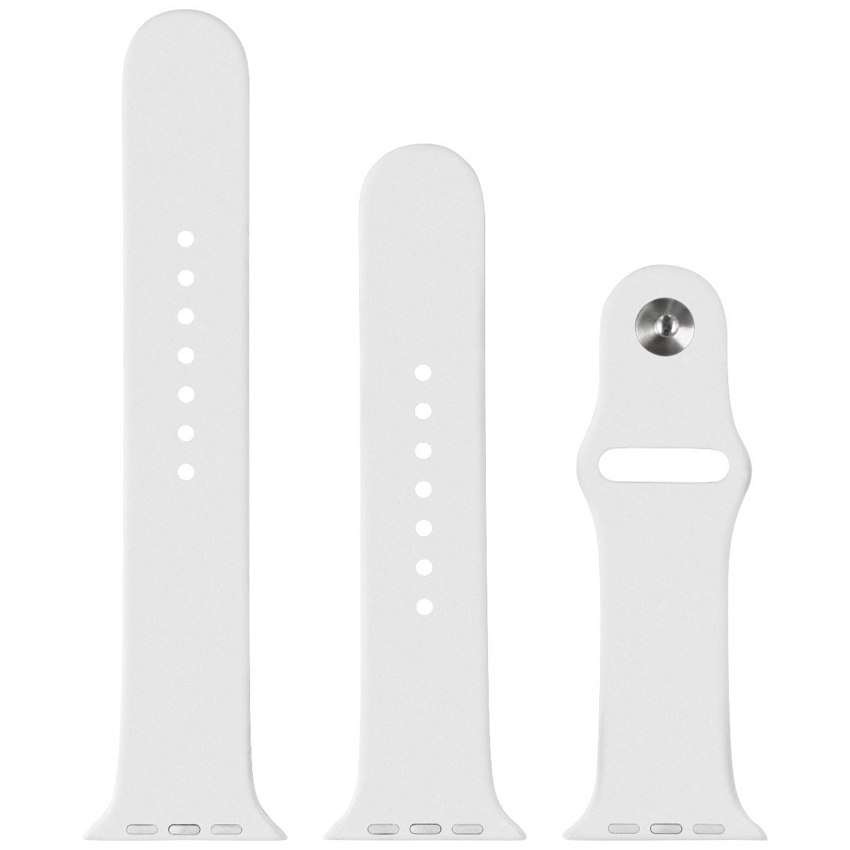 Apple (44mm) Sport Band for Apple Watch 42/44/45mm All Series - White Smart Watch Accessories - Watch Bands Apple    - Simple Cell Bulk Wholesale Pricing - USA Seller