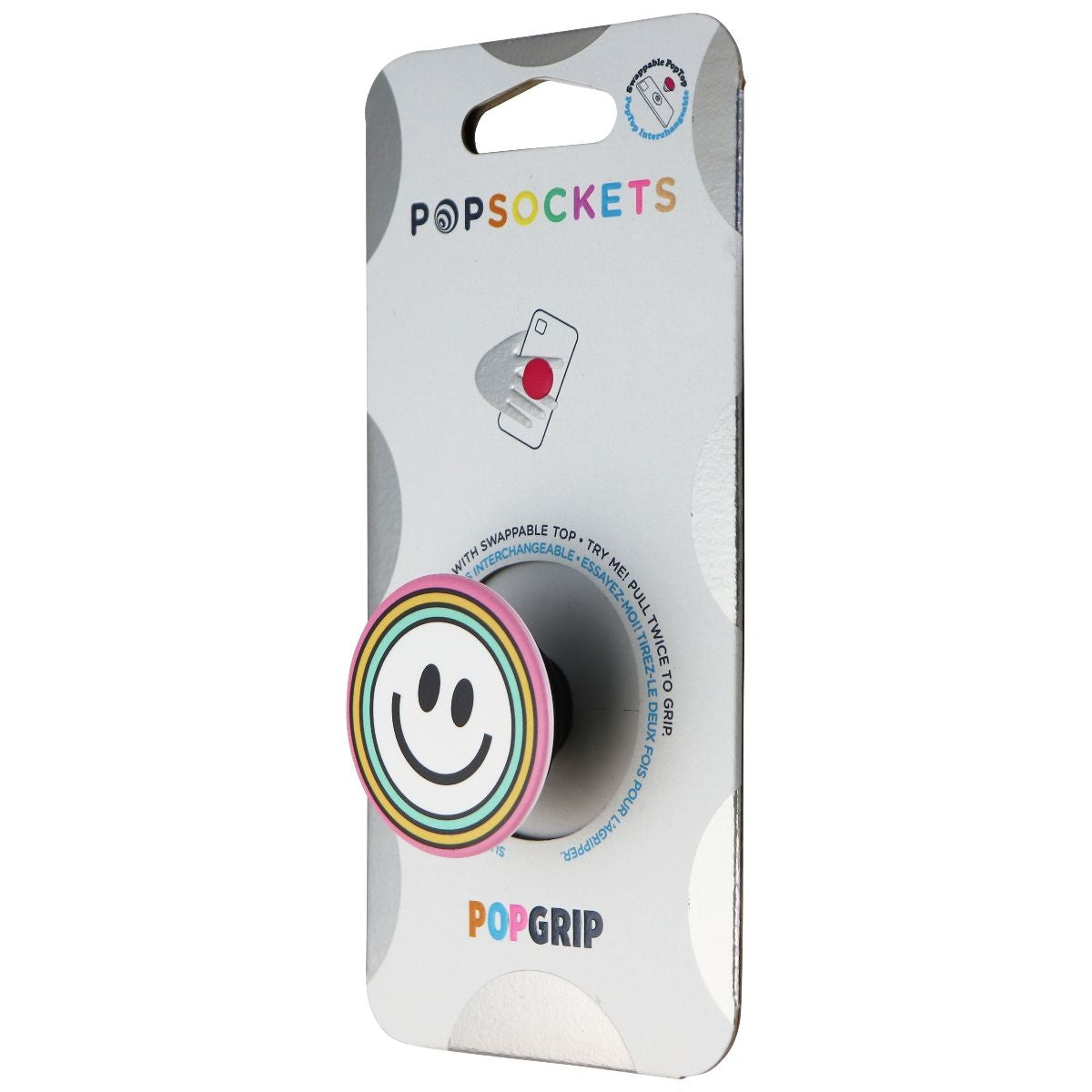 PopSockets PopGrip Stand and Grip with Swappable Top - Have A Nice Day Cell Phone - Mounts & Holders PopSockets    - Simple Cell Bulk Wholesale Pricing - USA Seller