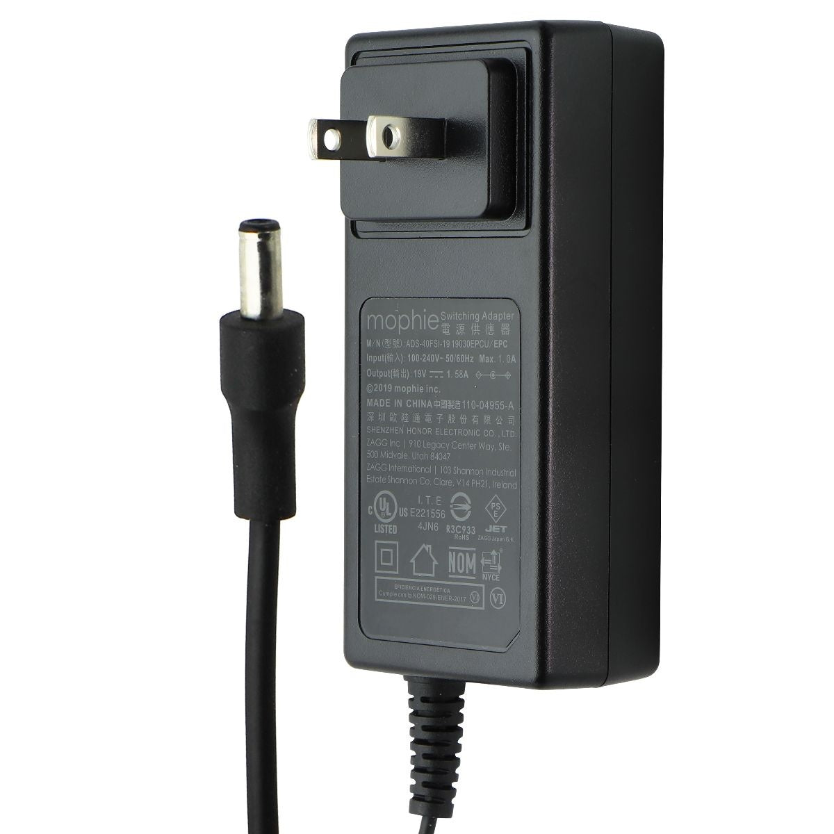 Mophie (19V/1.58A) Wall Charger Switching Adapter - Black (ADS-40FSI-19) Multipurpose Batteries & Power - Multipurpose AC to DC Adapters Mophie    - Simple Cell Bulk Wholesale Pricing - USA Seller