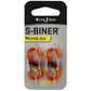 Nite Ize S-Biner MicroLock Polycarbonate (2 Pack), Orange Other Sporting Goods Nite Ize    - Simple Cell Bulk Wholesale Pricing - USA Seller