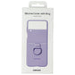 Samsung Silicone Cover with Ring for Samsung Galaxy Z Flip4 - Bora Purple Cell Phone - Cases, Covers & Skins Samsung    - Simple Cell Bulk Wholesale Pricing - USA Seller