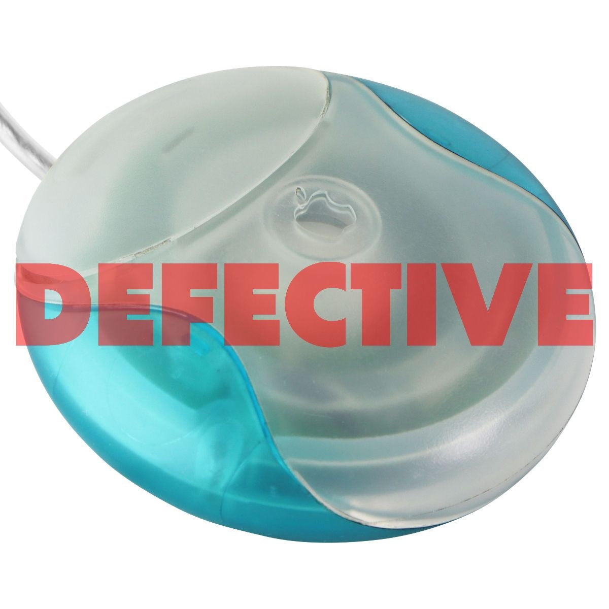 Apple Original M4848 Vintage Blue/Teal iMac Hockey Puck USB Wired Mouse Keyboards/Mice - Mice, Trackballs & Touchpads Apple    - Simple Cell Bulk Wholesale Pricing - USA Seller