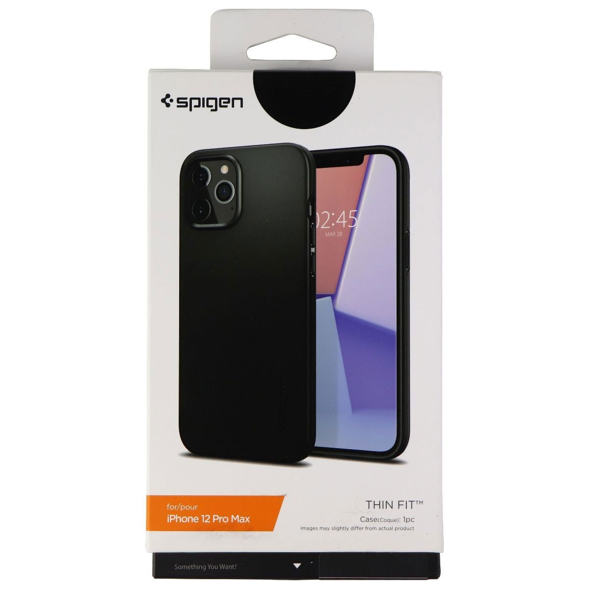 Spigen Thin Fit Series Hard Case for Apple iPhone 12 Pro Max - Black Cell Phone - Cases, Covers & Skins Spigen    - Simple Cell Bulk Wholesale Pricing - USA Seller
