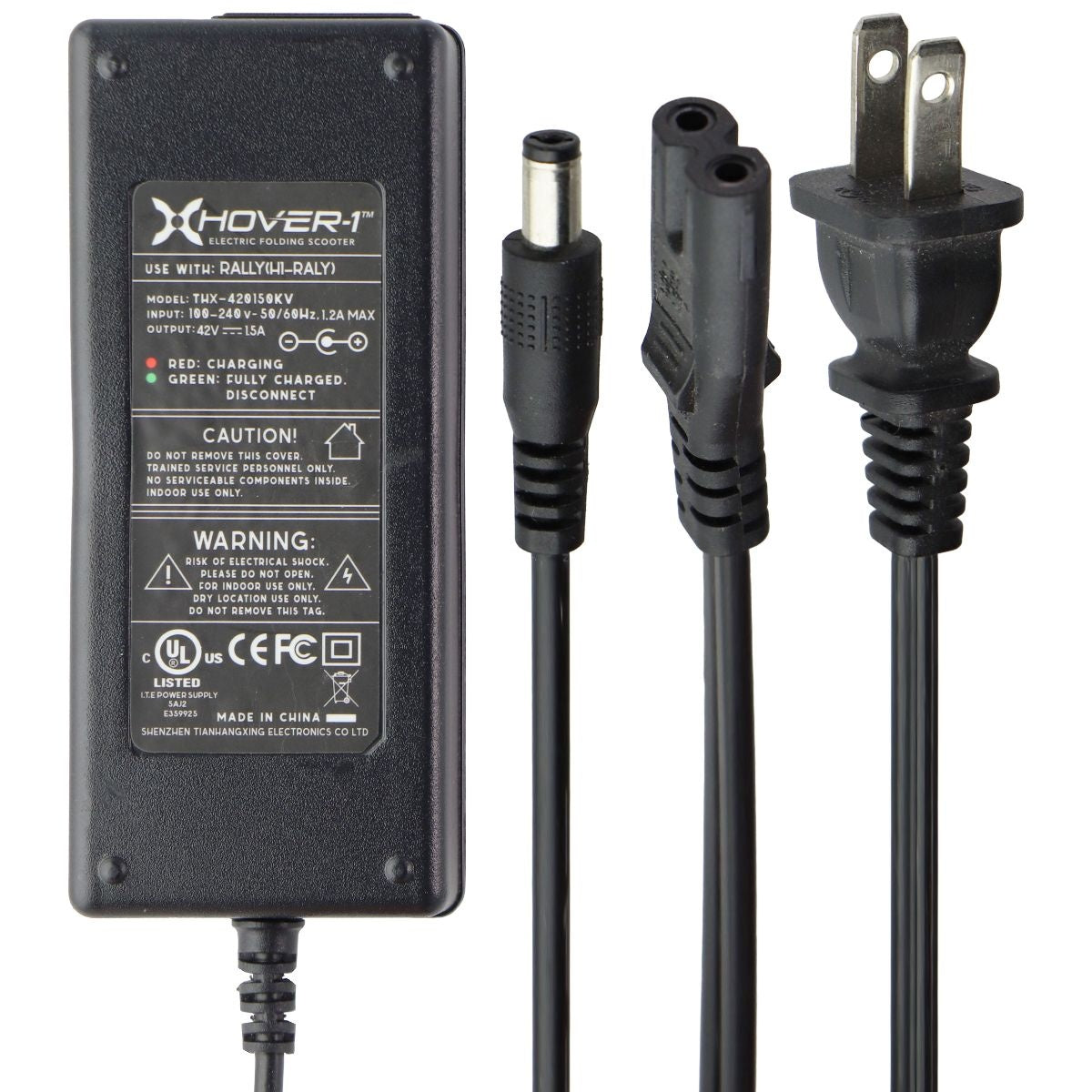 Hover-1 RALLY (42-V/1.5-Amp) Adapter Power Supply - Black (THX-420150KV) Multipurpose Batteries & Power - Multipurpose AC to DC Adapters Hover-1    - Simple Cell Bulk Wholesale Pricing - USA Seller