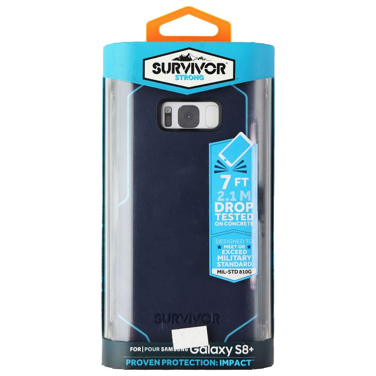 Griffin Survivor Strong Series Case for Samsung Galaxy S8+ - Navy/Coral Blue Cell Phone - Cases, Covers & Skins Griffin    - Simple Cell Bulk Wholesale Pricing - USA Seller