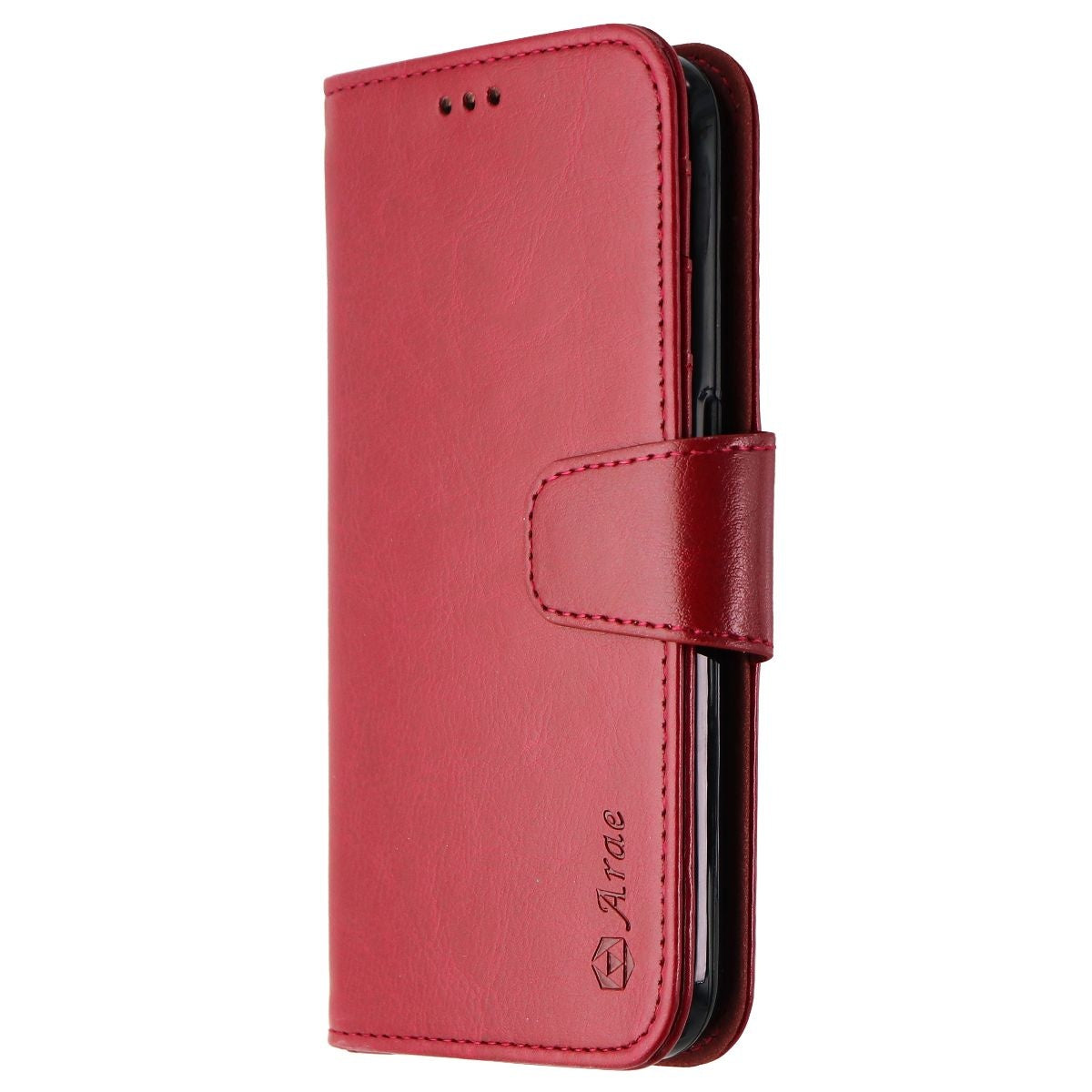 ARAE Leather Wallet Case for Samsung Galaxy S6 Smartphone - Wine Red Cell Phone - Cases, Covers & Skins ARAE    - Simple Cell Bulk Wholesale Pricing - USA Seller