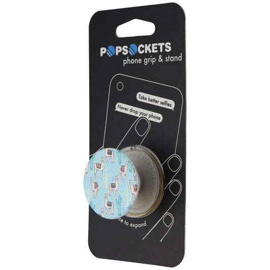 PopSockets Collapsible Grip & Stand for Phones and Tablets - Llama / Cactus Cell Phone - Mounts & Holders PopSockets    - Simple Cell Bulk Wholesale Pricing - USA Seller