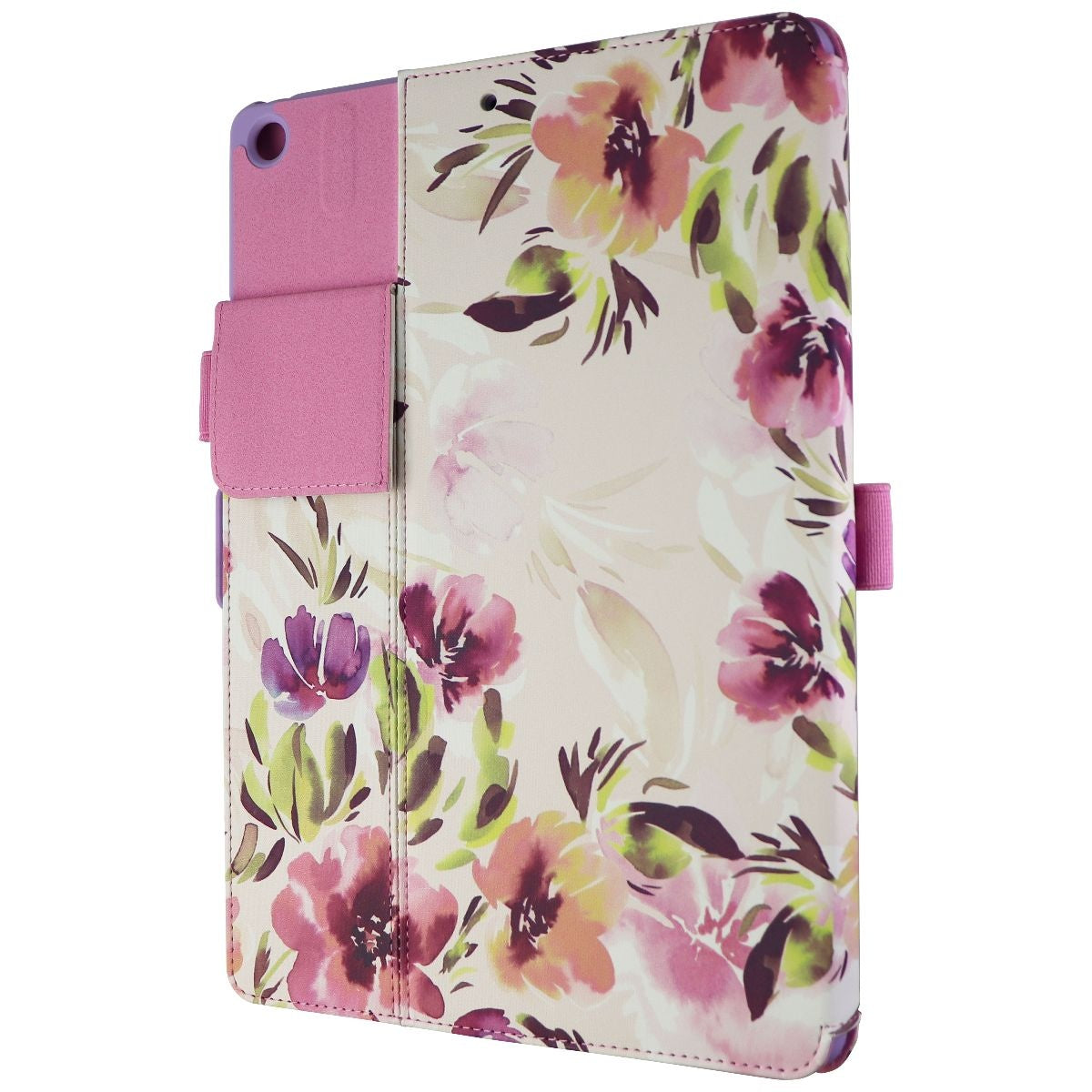 Speck Balance Folio Print Case for iPad (9th/8th/7th Gen) - Digital Pink/Blossom iPad/Tablet Accessories - Cases, Covers, Keyboard Folios Speck    - Simple Cell Bulk Wholesale Pricing - USA Seller