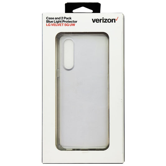 Verizon Case and Blue Light Screen Protector for LG Velvet 5G UW (2 Pk) - Clear Cell Phone - Cases, Covers & Skins Verizon    - Simple Cell Bulk Wholesale Pricing - USA Seller