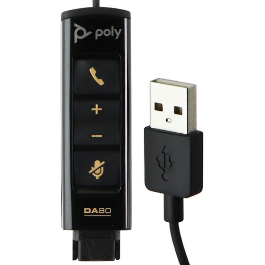 Plantronics DA80 USB Audio Processor - Black Cell Phone - Cables & Adapters Plantronics    - Simple Cell Bulk Wholesale Pricing - USA Seller