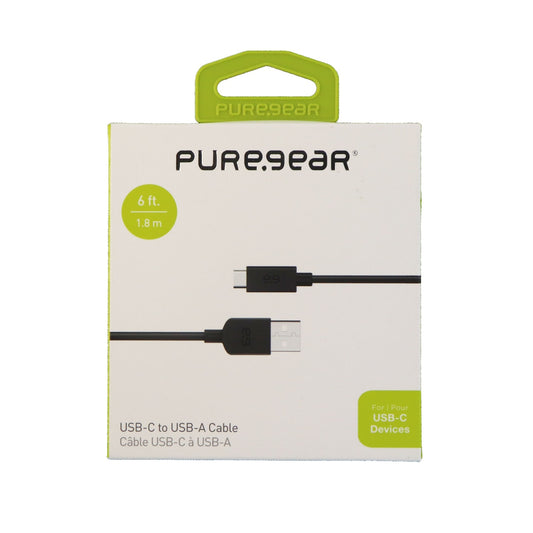 PureGear ( 61513PG ) 6Ft Charge & Sync Cable for USB-C Devices - Black Cell Phone - Cables & Adapters PureGear    - Simple Cell Bulk Wholesale Pricing - USA Seller