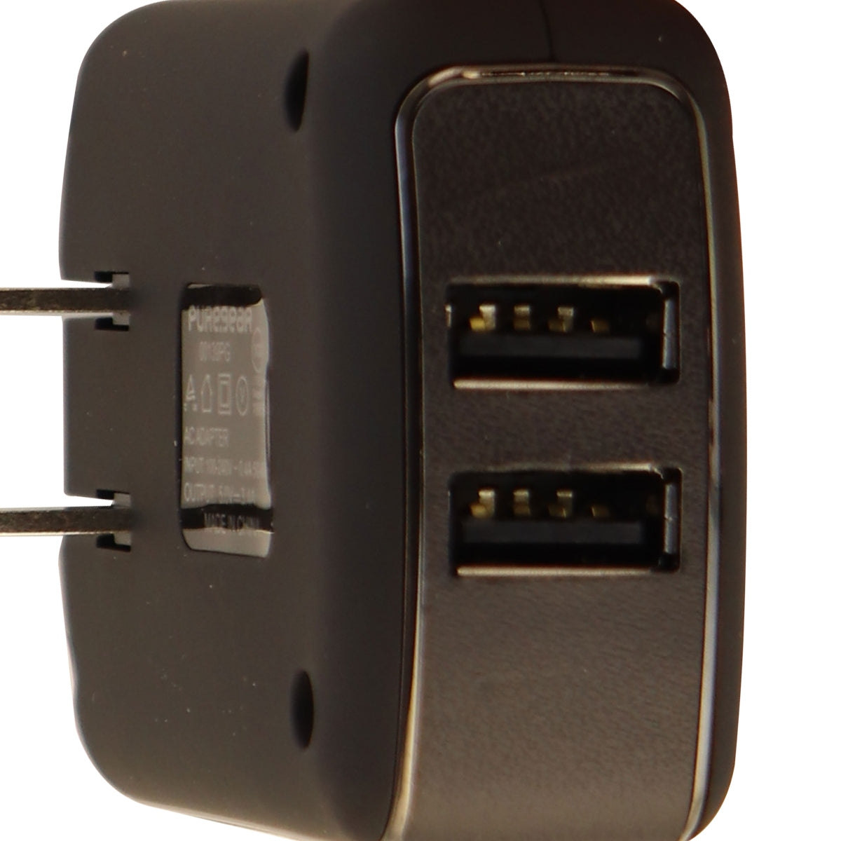 PureGear Universal 17W 3.4A Dual USB Port Wall Charger Charging Adapter - Black Cell Phone - Chargers & Cradles PureGear    - Simple Cell Bulk Wholesale Pricing - USA Seller