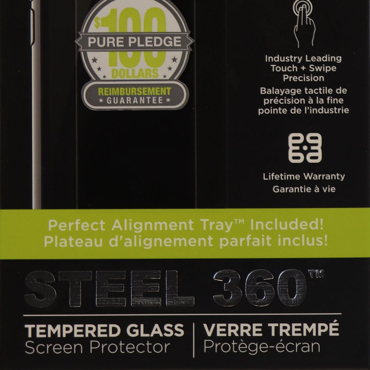PureGear Steel 360 Tempered Glass with Alignment Tray for iPhone 8 7 6s - Clear Cell Phone - Screen Protectors PureGear    - Simple Cell Bulk Wholesale Pricing - USA Seller