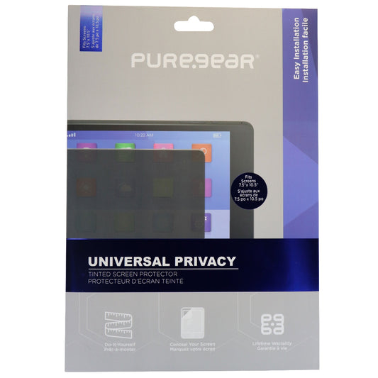 PureGear Universal Privacy Screen Protector for Tablets 7.5 to 10.5 inches Cell Phone - Screen Protectors PureGear    - Simple Cell Bulk Wholesale Pricing - USA Seller