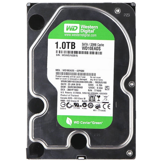 Western Digital 1 TB Caviar Green SATA Intellipower 32 MB Cache Desktop HDD 3.5 Digital Storage - Internal Hard Disk Drives, HDD Western Digital    - Simple Cell Bulk Wholesale Pricing - USA Seller