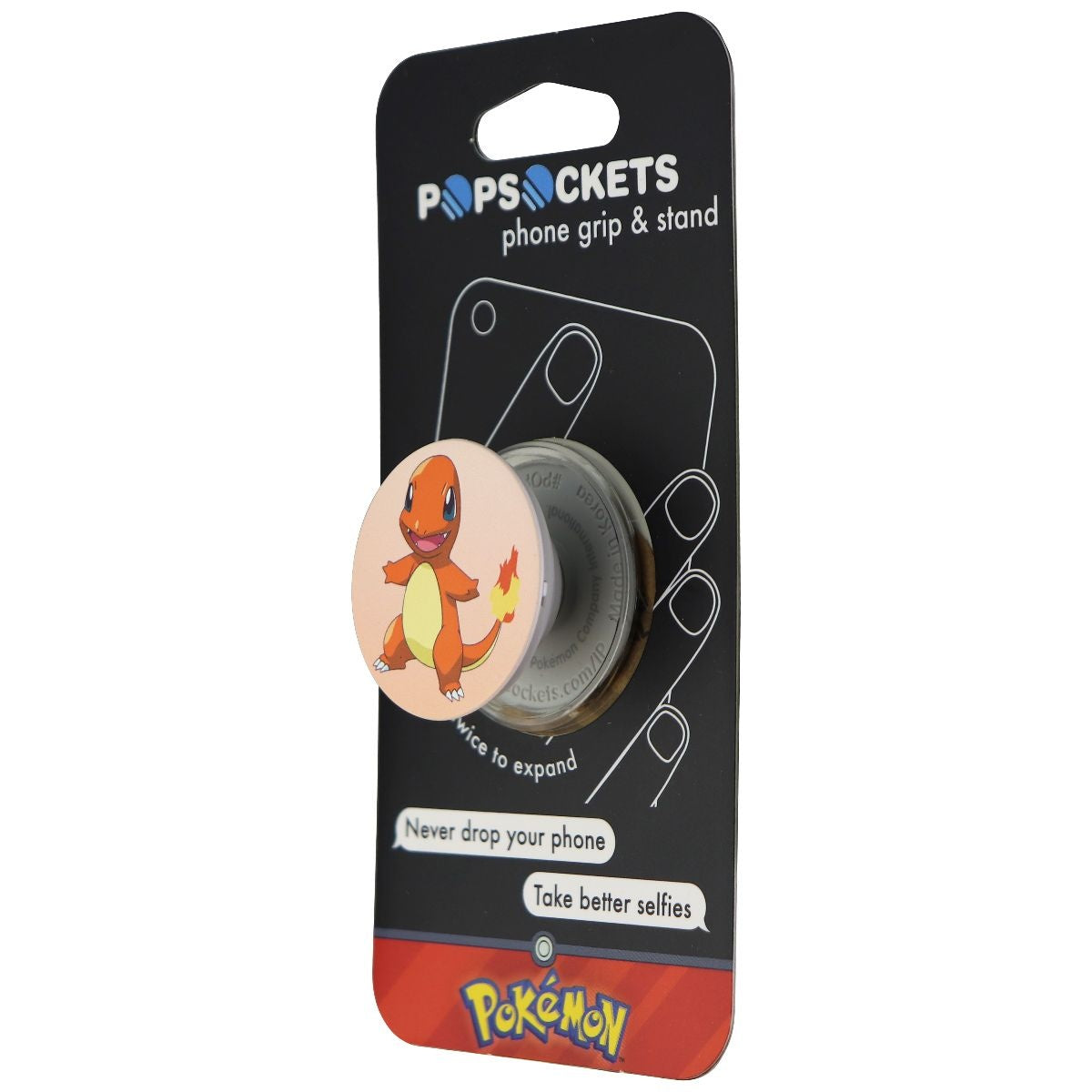 PopSockets: Collapsible Grip & Stand for Phones and Tablets - Charmander Cell Phone - Mounts & Holders PopSockets    - Simple Cell Bulk Wholesale Pricing - USA Seller