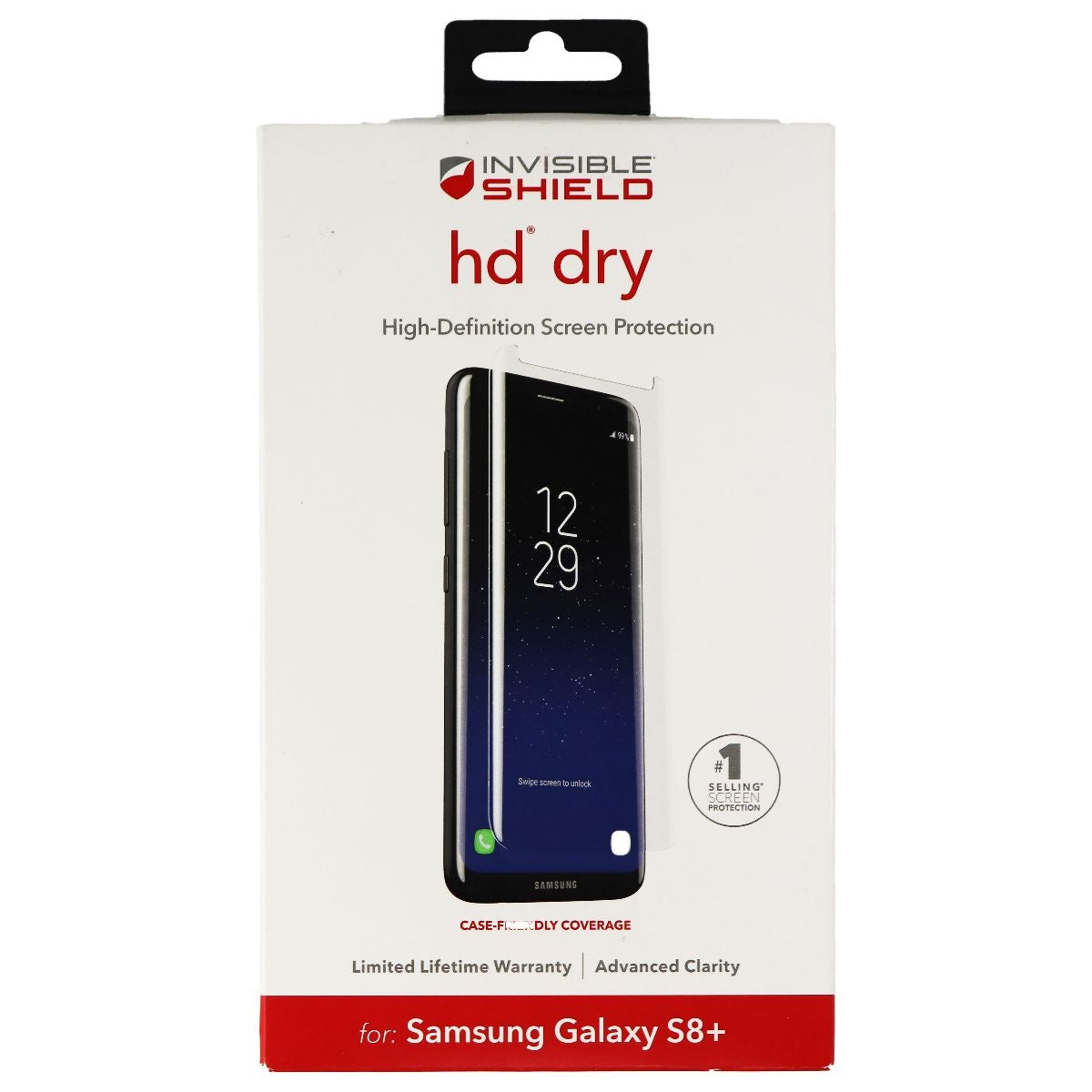 ZAGG (HD Dry) Screen Protector for Samsung Galaxy S8+ (Plus) Clear Cell Phone - Screen Protectors Zagg    - Simple Cell Bulk Wholesale Pricing - USA Seller