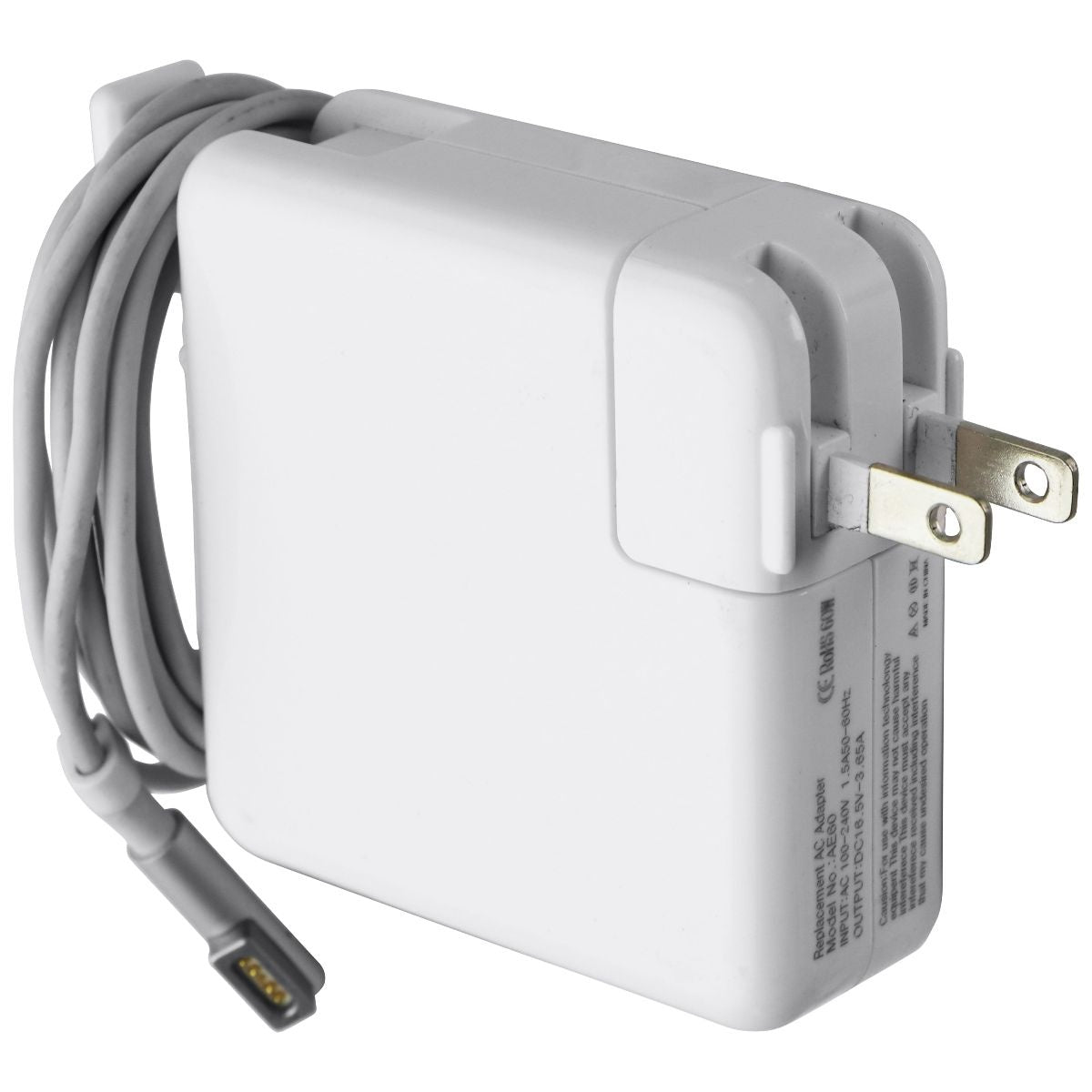 Replacement (60-Watt) AC Adapter for MagSafe L Shape - White (AE60) Computer Accessories - Laptop Power Adapters/Chargers Unbranded    - Simple Cell Bulk Wholesale Pricing - USA Seller