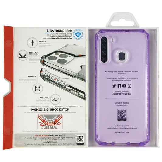 ITSKINS Spectrum Clear Series Case for Samsung Galaxy A21 - Light Purple Cell Phone - Cases, Covers & Skins ITSKINS    - Simple Cell Bulk Wholesale Pricing - USA Seller