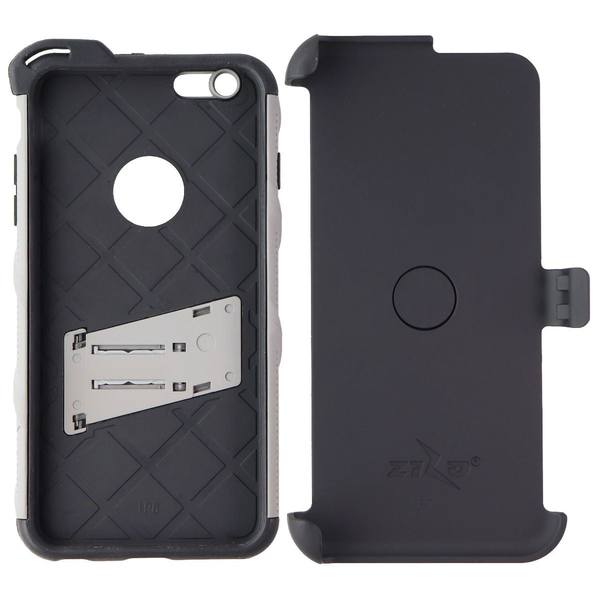 Zizo Bolt Series Case and Holster for Apple iPhone 8 Plus/7 Plus - Gray/Black Cell Phone - Cases, Covers & Skins Zizo    - Simple Cell Bulk Wholesale Pricing - USA Seller