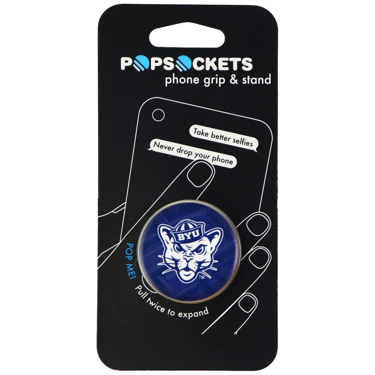 PopSockets: Collapsible Grip & Stand for Phones and Tablets - BYU Mascot Cell Phone - Mounts & Holders PopSockets    - Simple Cell Bulk Wholesale Pricing - USA Seller