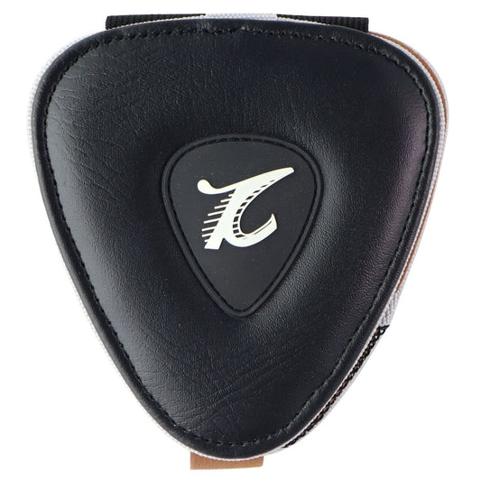 XTON Guitar Picks Holder for Acoustic & Electric Guitar - Black Leather/Brown TV, Video & Home Audio - Media Cases & Storage XTON    - Simple Cell Bulk Wholesale Pricing - USA Seller
