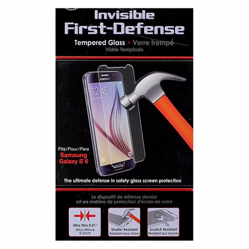 Qmadix Invisible First-Defense Tempered Glass for Samsung Galaxy S6 - Clear Cell Phone - Screen Protectors Qmadix    - Simple Cell Bulk Wholesale Pricing - USA Seller