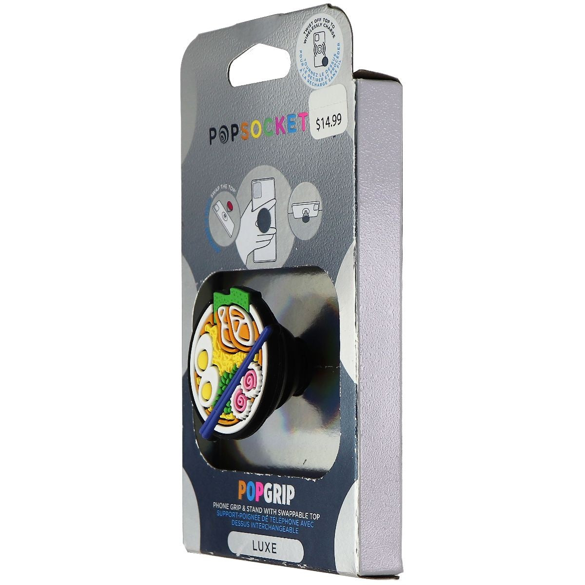 PopSockets PopGrip Stand & Grip with Swappable Top - PopOuts Send Noods Cell Phone - Mounts & Holders PopSockets    - Simple Cell Bulk Wholesale Pricing - USA Seller