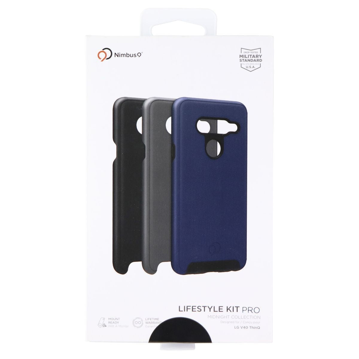 Nimbus9 Lifestyle Kit Pro for LG V40 ThinQ - Midnight Collection Cell Phone - Cases, Covers & Skins Nimbus9    - Simple Cell Bulk Wholesale Pricing - USA Seller