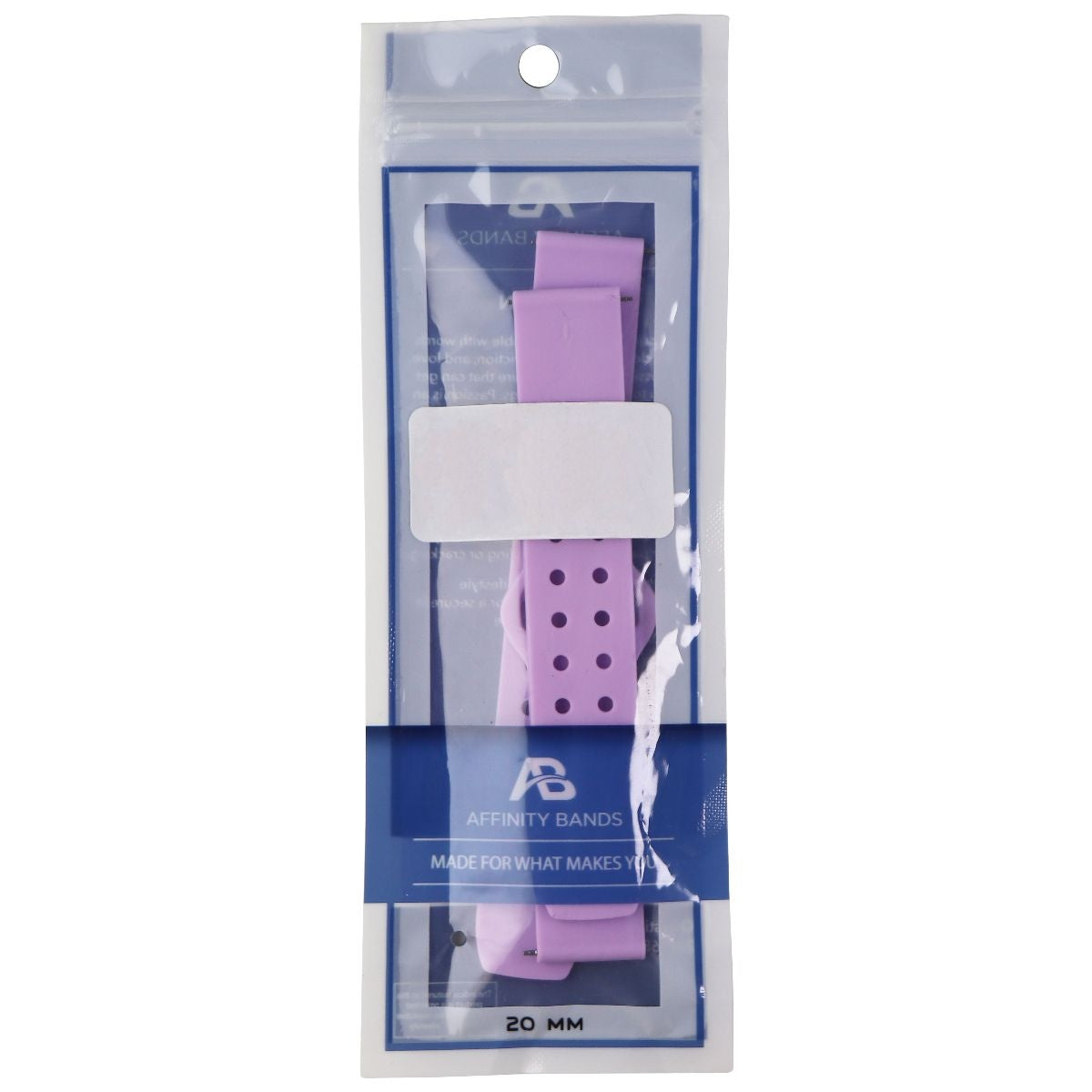 Affinity 20mm Silicone Band for Smartwatches, Watches & Tracking Devices - Lilac Smart Watch Accessories - Watch Bands Affinity    - Simple Cell Bulk Wholesale Pricing - USA Seller