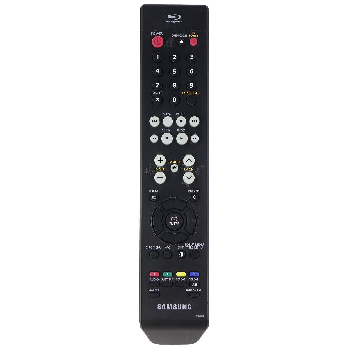 Samsung Replacement Remote (AK64-01610A) for VR-7038 - Black TV, Video & Audio Accessories - Remote Controls Samsung    - Simple Cell Bulk Wholesale Pricing - USA Seller