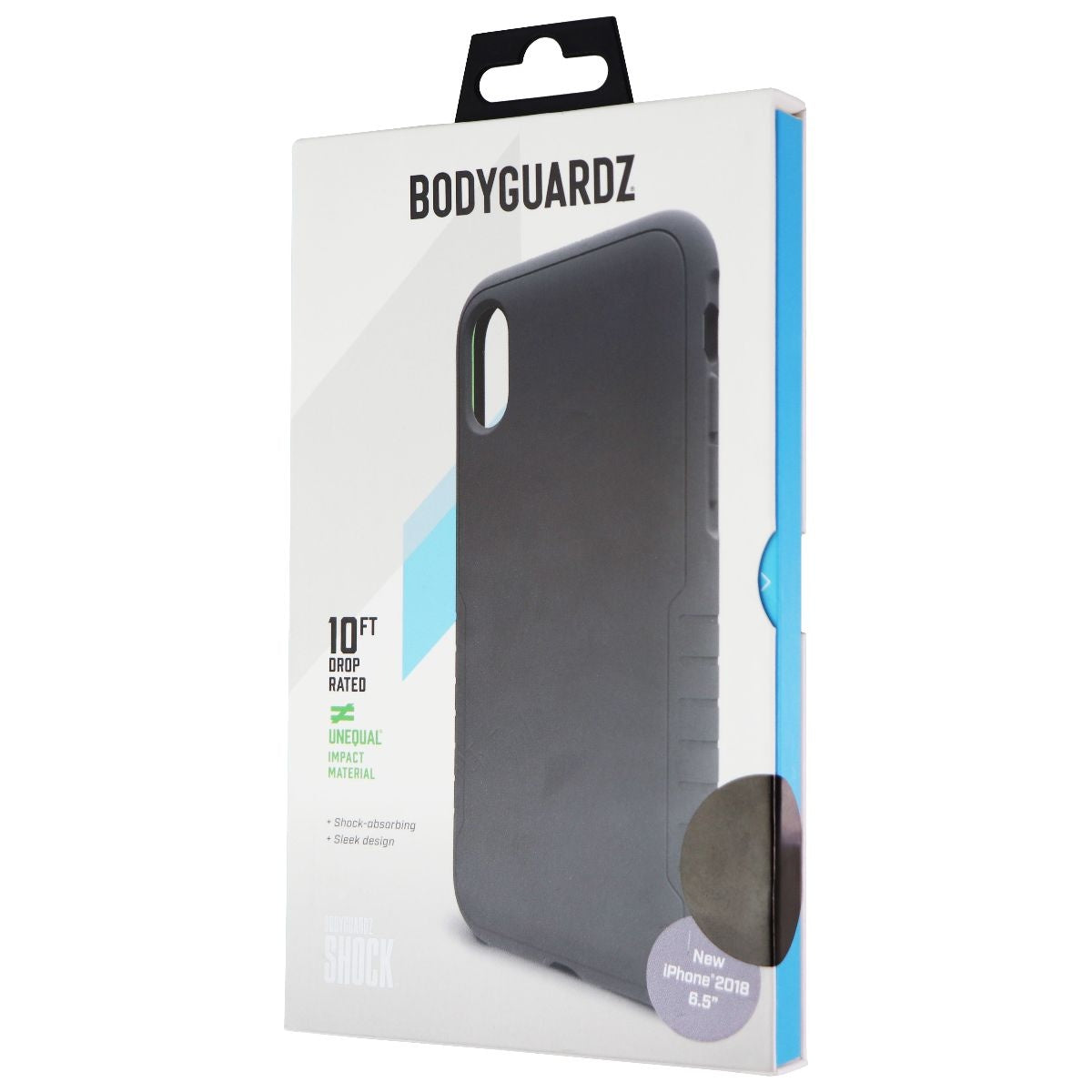 BodyGuardz Shock Series Durable Gel Case for iPhone Xs Max - Black Cell Phone - Cases, Covers & Skins BODYGUARDZ    - Simple Cell Bulk Wholesale Pricing - USA Seller