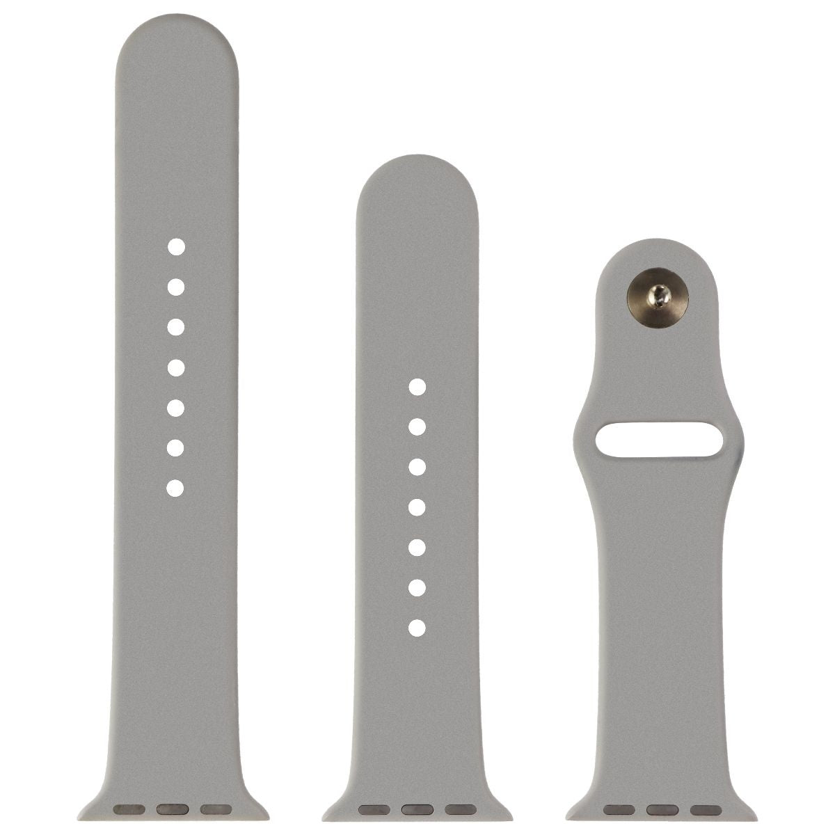 Apple (38mm) Sport Band for Apple Watch 38/40/41mm - Concrete / Gold - Full Set Smart Watch Accessories - Watch Bands Apple    - Simple Cell Bulk Wholesale Pricing - USA Seller