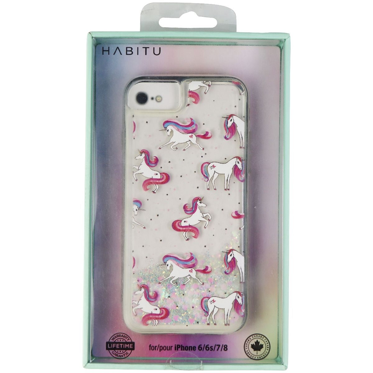 Habitu Shell Case for Apple iPhone 8 / 7 / 6s / 6 Smartphones - Glitter Unicorn Cell Phone - Cases, Covers & Skins Habitu    - Simple Cell Bulk Wholesale Pricing - USA Seller
