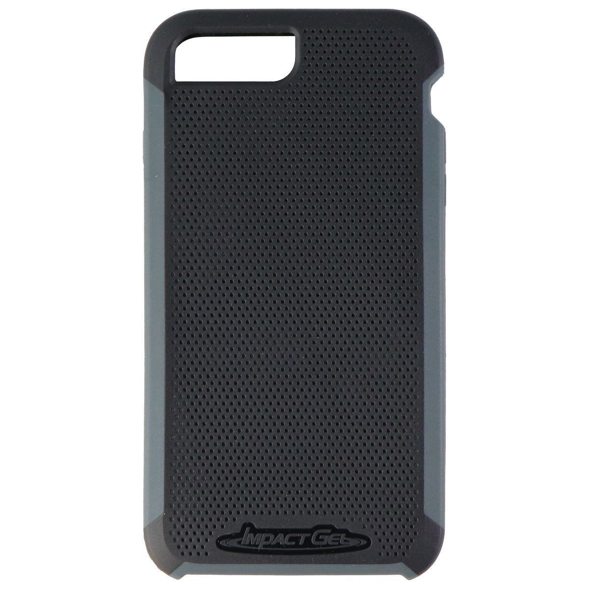 Impact Gel Traveler Flexible Case for iPhone 8 Plus/7 Plus/6 Plus - Black/Gray Cell Phone - Cases, Covers & Skins Impact Gel    - Simple Cell Bulk Wholesale Pricing - USA Seller