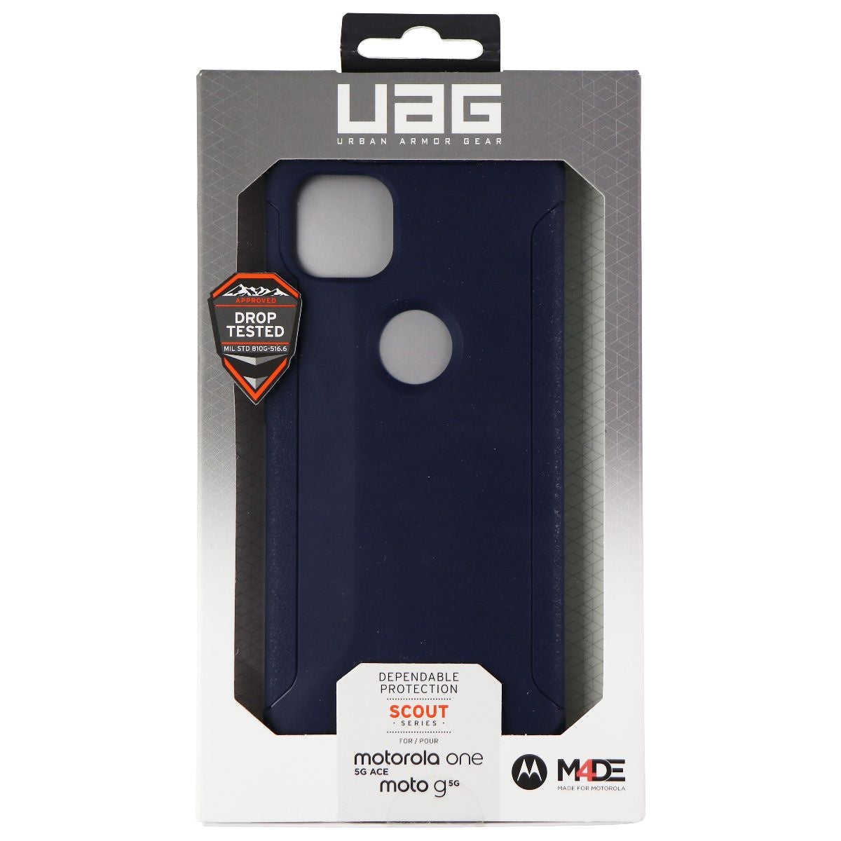UAG Scout Series Case for Motorola Moto One 5G Ace Case (2021) - Mallard Blue Cell Phone - Cases, Covers & Skins Urban Armor Gear    - Simple Cell Bulk Wholesale Pricing - USA Seller