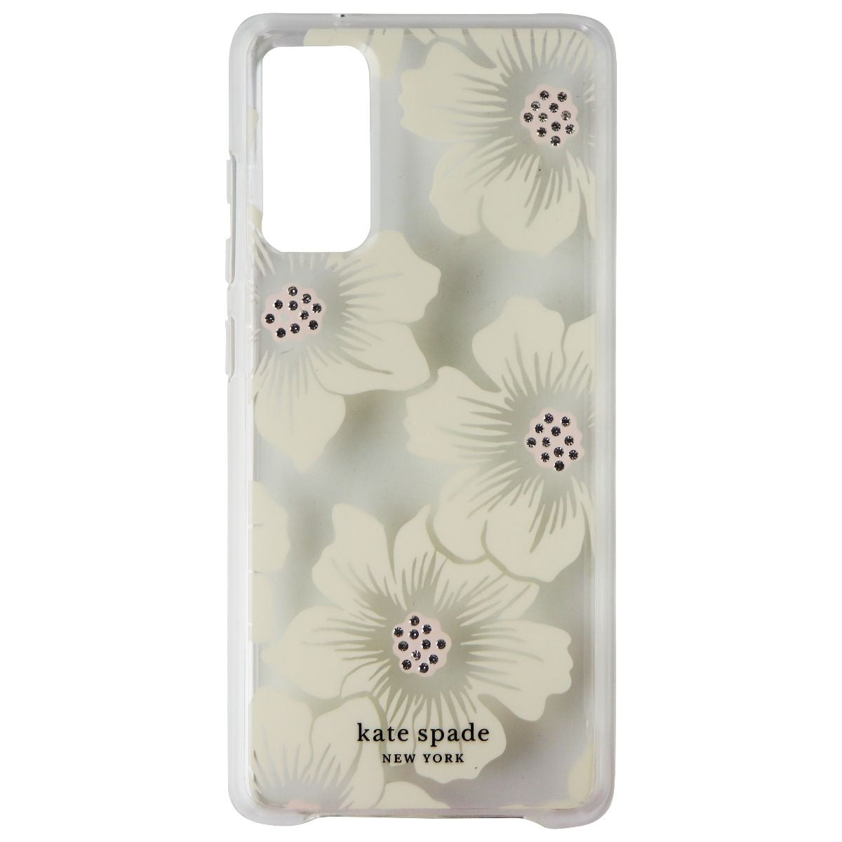 Kate Spade Hardshell Case for Samsung Galaxy S20 FE 5G - Hollyhock Floral/Clear Cell Phone - Cases, Covers & Skins Kate Spade    - Simple Cell Bulk Wholesale Pricing - USA Seller