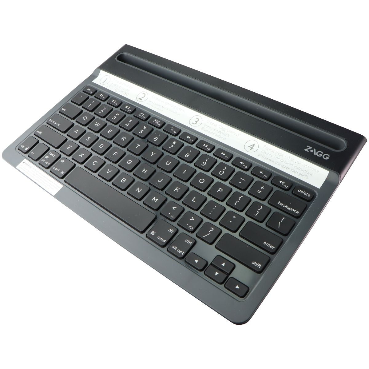 ZAGG Limitless Full-Size Multi-Device Bluetooth Backlit Keyboard - Black iPad/Tablet Accessories - Cases, Covers, Keyboard Folios Zagg    - Simple Cell Bulk Wholesale Pricing - USA Seller